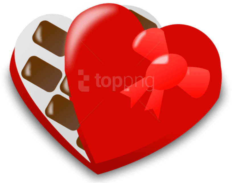 Free Png Download Valentines Day Chocolates Png Images - Valentine Chocolate Clip Art Transparent Png (850x714), Png Download