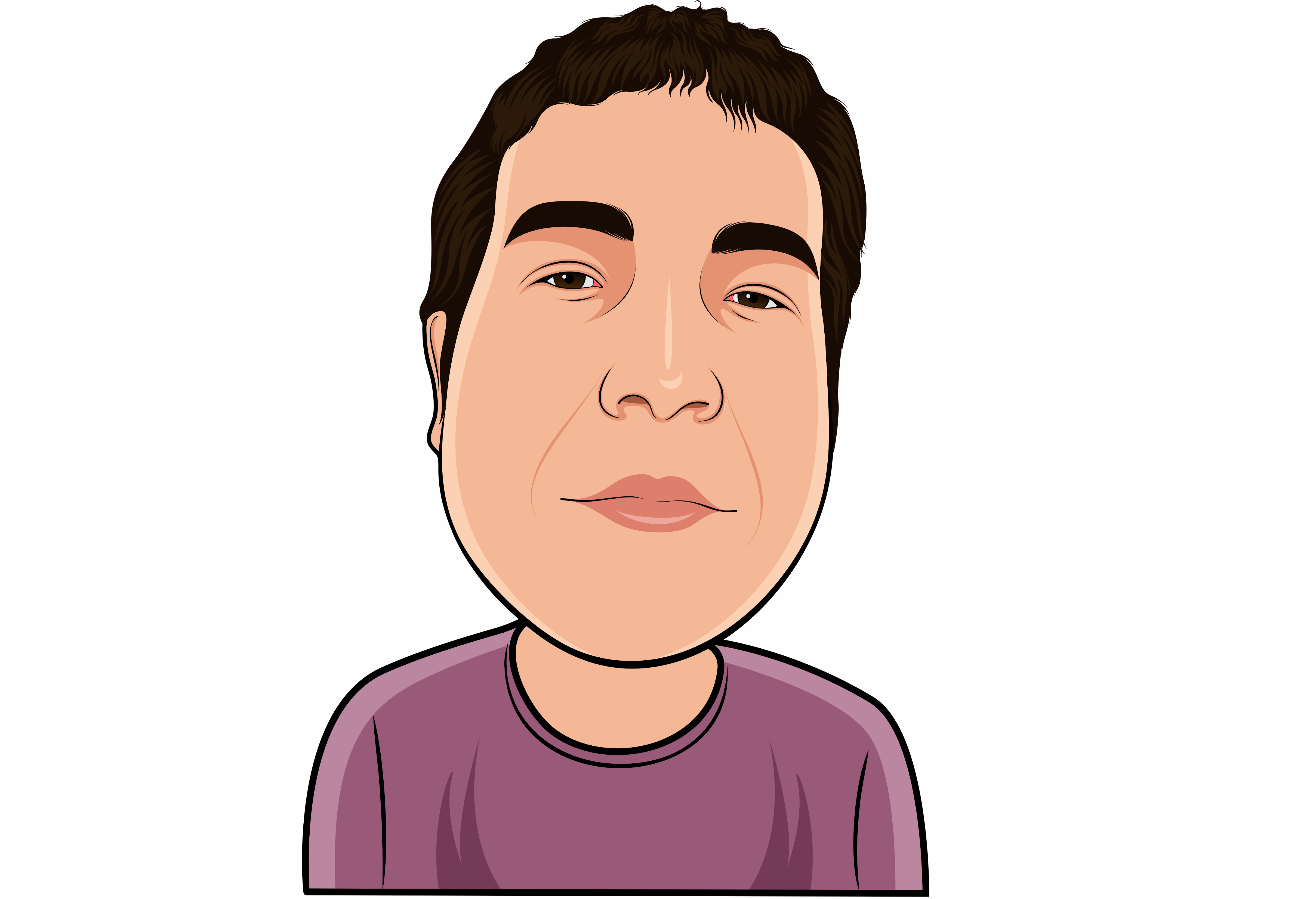 Roman Reigns - Cartoon Clipart (4837x3307), Png Download