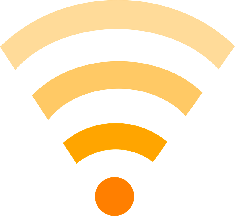 Wi-fi Logo Png - Orange Wifi Png Clipart (781x720), Png Download
