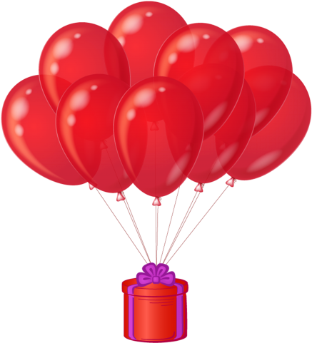 Colorful Balloon - Clip Art Purple Balloons - Png Download (866x650), Png Download