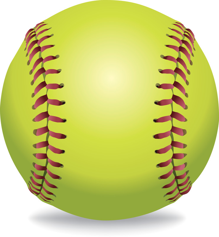 Softball Png Photo - Softball Vector Clipart (740x800), Png Download