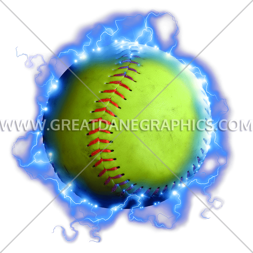Lightning Softball Clipart (825x825), Png Download