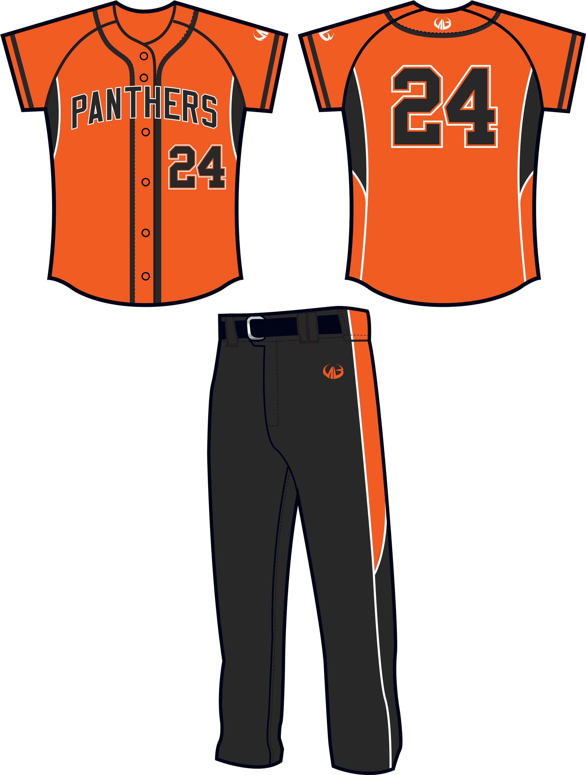 Custom Uniforms Team Uniform Diamond Gallery Image - Orange Softball Uniforms Clipart (2100x2700), Png Download