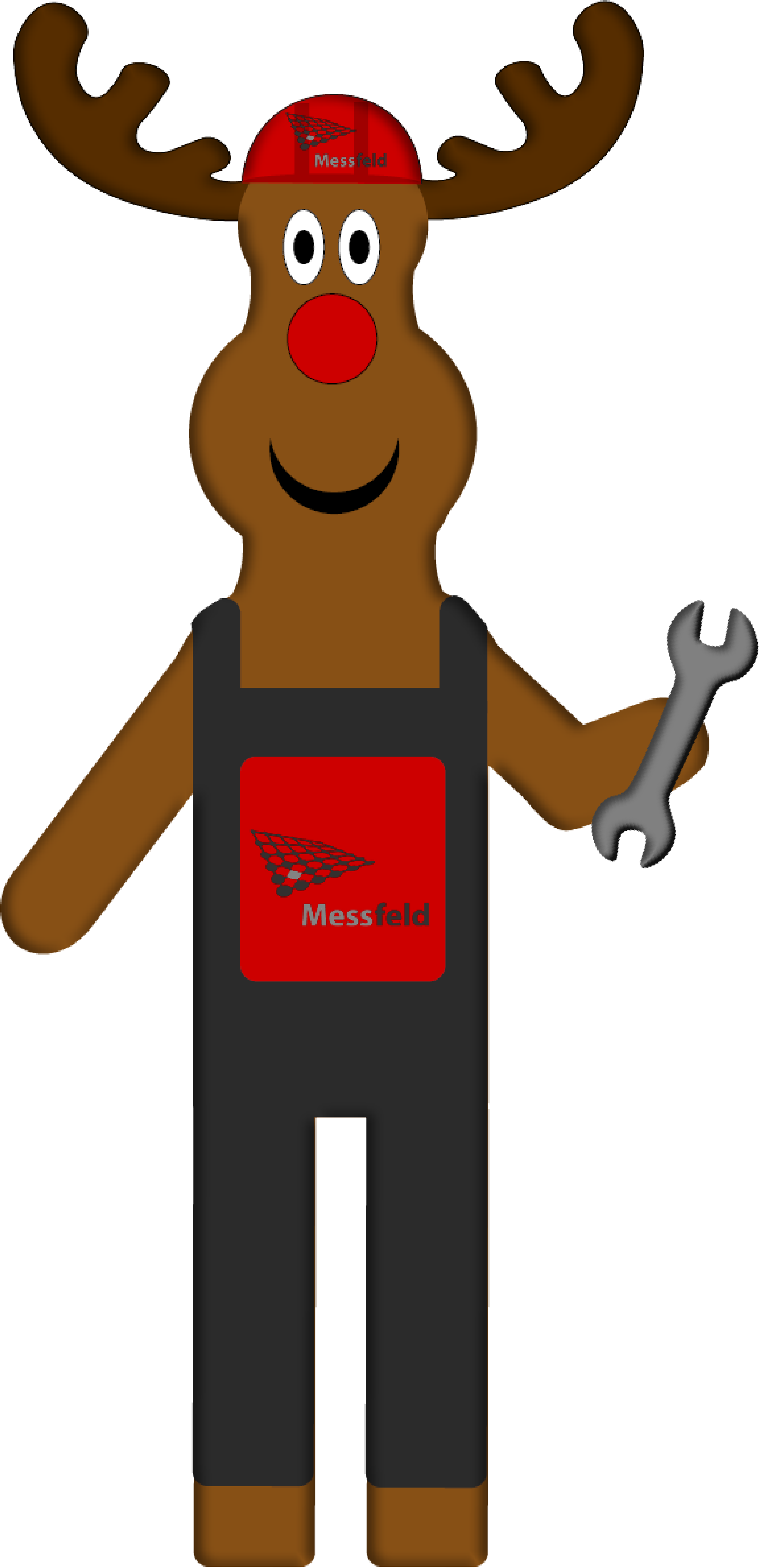 Weihnachtselch1-1 - Cartoon Clipart (4769x8334), Png Download