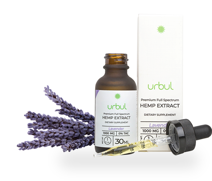 Lavender Cbd Tincture By Urbul Cbd - Cannabidiol Clipart (715x715), Png Download