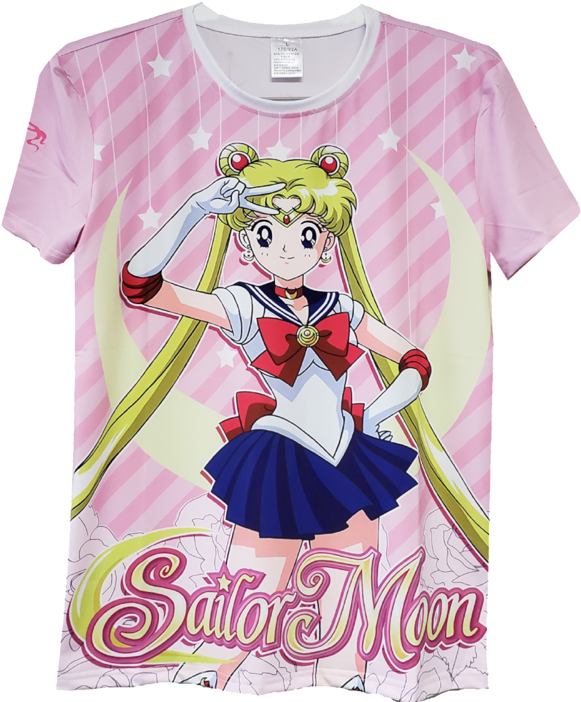 T-shirt Sailor Moon Pink - Sailor Moon Season 2 Clipart (1024x1024), Png Download