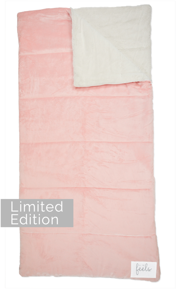 Extra Cozy Sleeping Bag In Pale Blush , Png Download - Linens Clipart (578x945), Png Download
