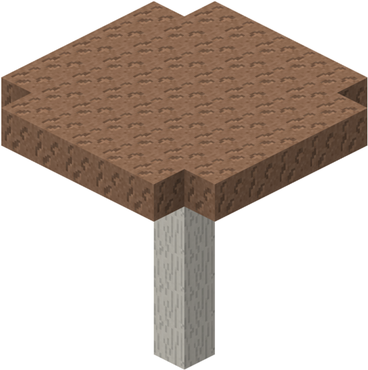 Huge Brown Mushroom - Brown Mushroom Minecraft Clipart (559x599), Png Download