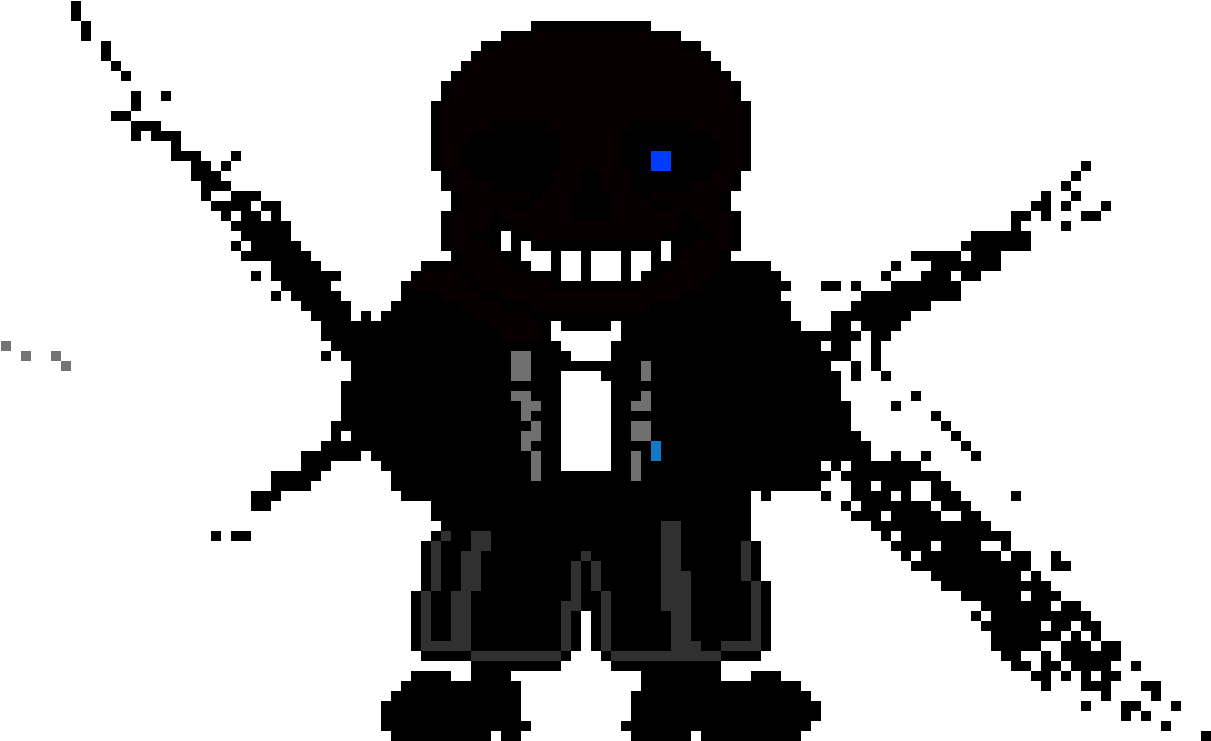 Nightmare Sans Sprite - Nightmare Sans Battle Sprite Clipart (1211x741), Png Download