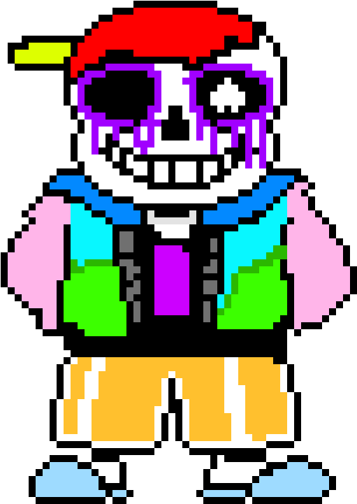 Fresh Sans With Shades Off - Sans Pixel Clipart (511x721), Png Download