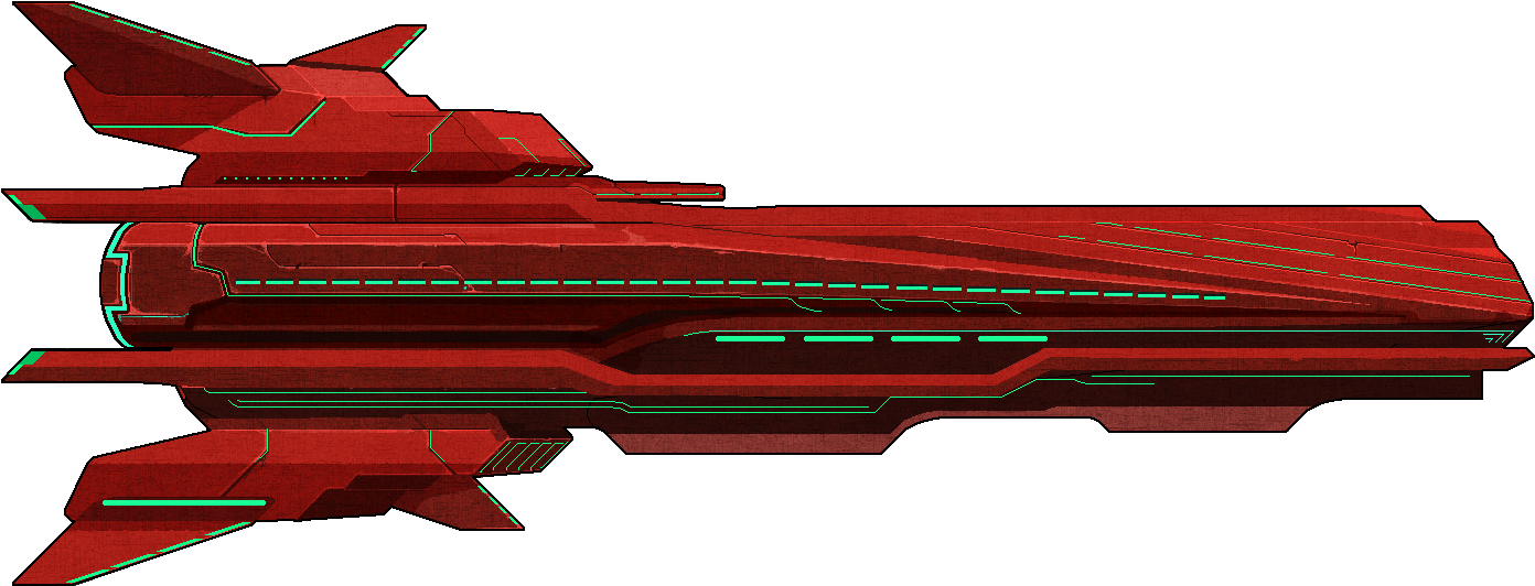 Pixel Starships Pirate Ship , Png Download - Pixel Starships Qtarian Ship Clipart (1392x532), Png Download