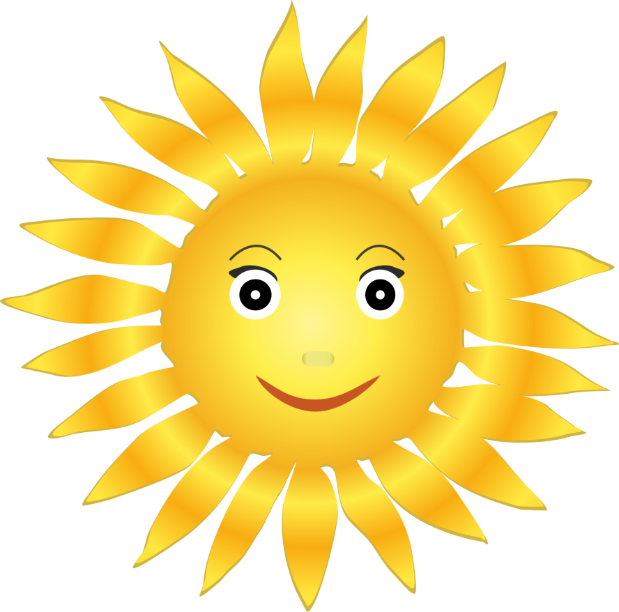 Little Ray Of Sunshine - Clipart Image Of Sun - Png Download (888x878), Png Download