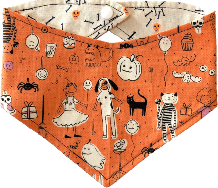 Trick Or Treat Dog Bandana - Handbag Clipart (844x675), Png Download