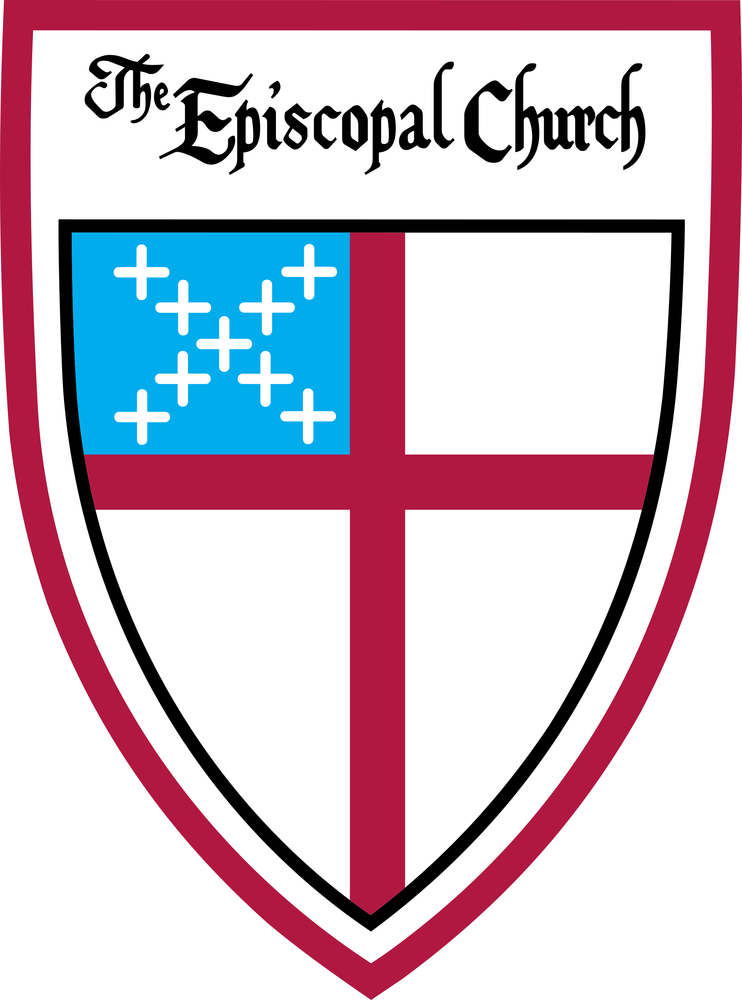 Episcopal Church Logo Png Transparent - Episcopal Church Shield Clipart (2400x3235), Png Download