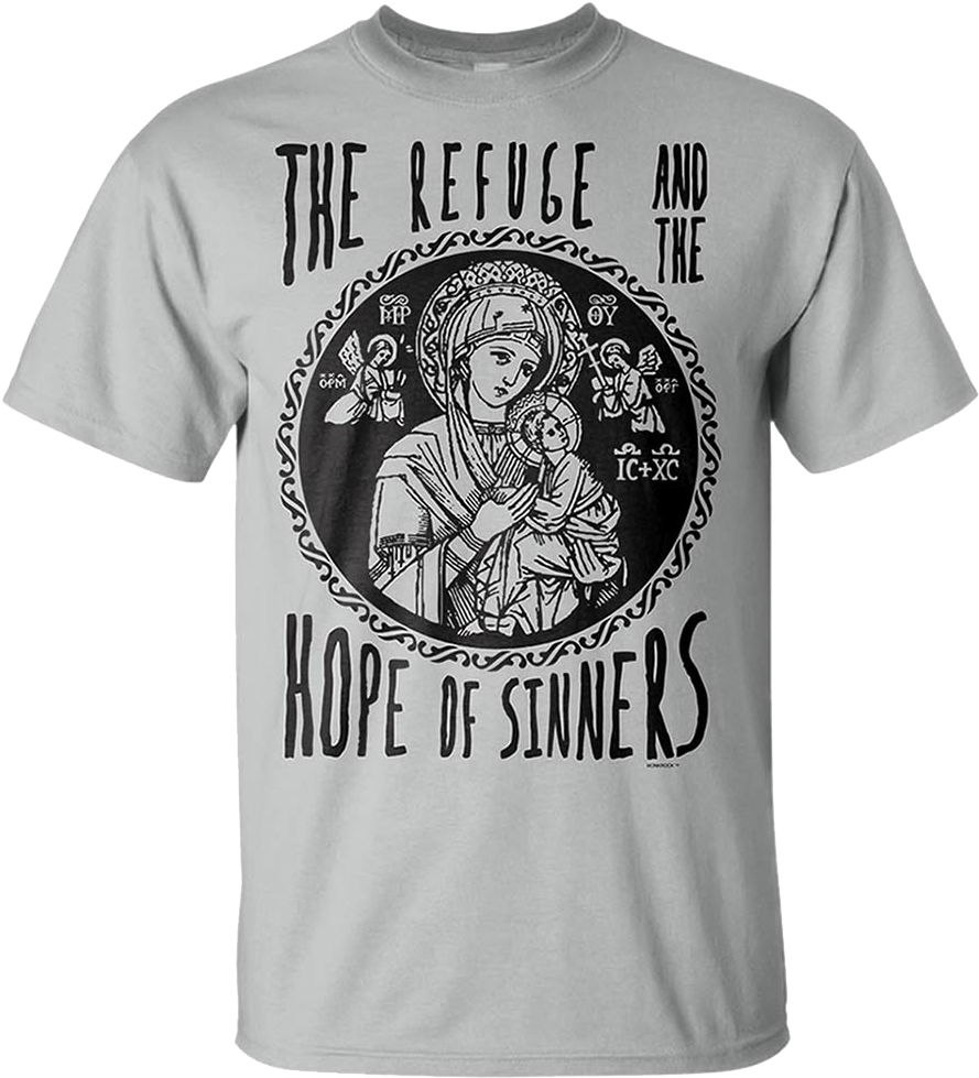 Mother Of Perpetual Help Tshirt , Png Download - Our Lady Of Perpetual Help Clipart (889x979), Png Download