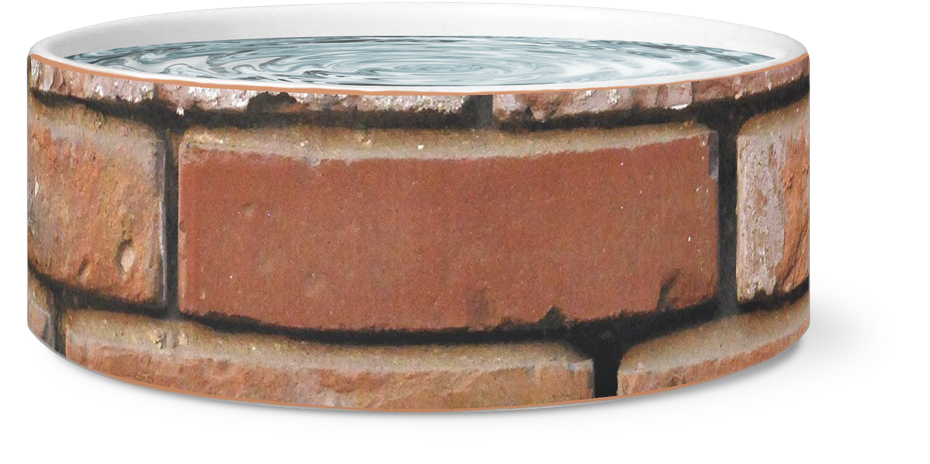 Brick Wall Dog Bowl - Hardwood Clipart (1024x1024), Png Download