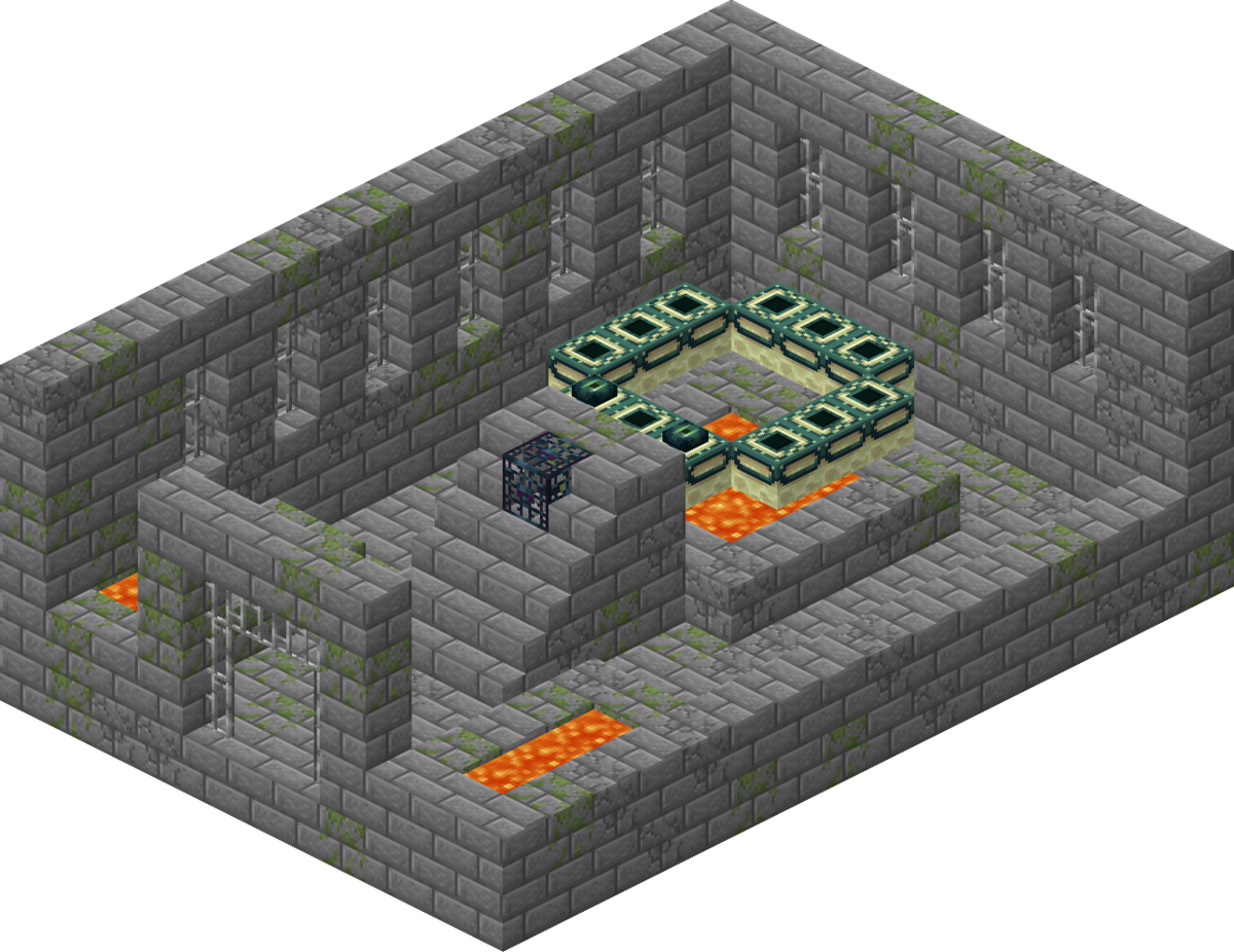 Minecraft End Portal Room Clipart (1200x926), Png Download