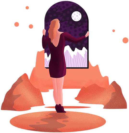 Midnight Portal - Illustration Clipart (600x600), Png Download