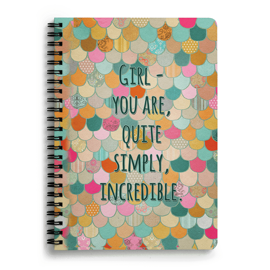 Dailyobjects Girl You Are Quite Simply Incredible A5 - Sketch Pad Clipart (900x900), Png Download