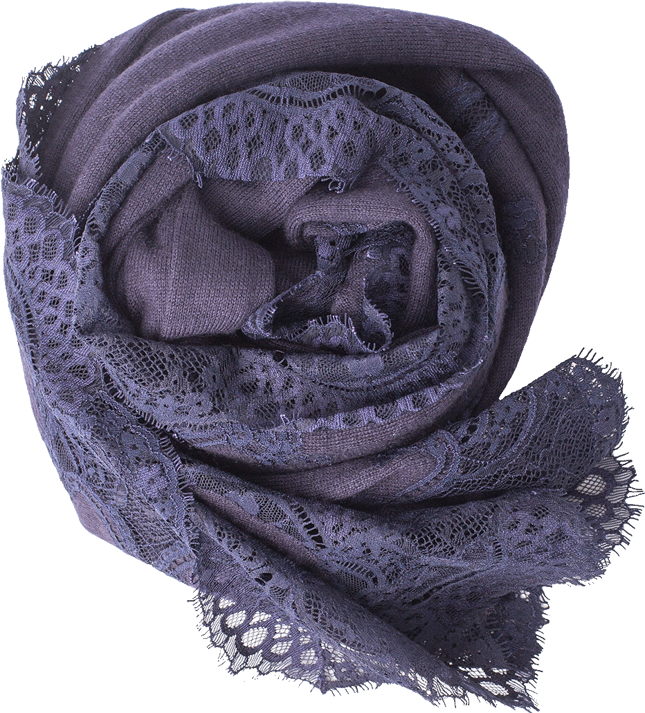 Lace Border Shawl - Scarf Clipart (960x1223), Png Download