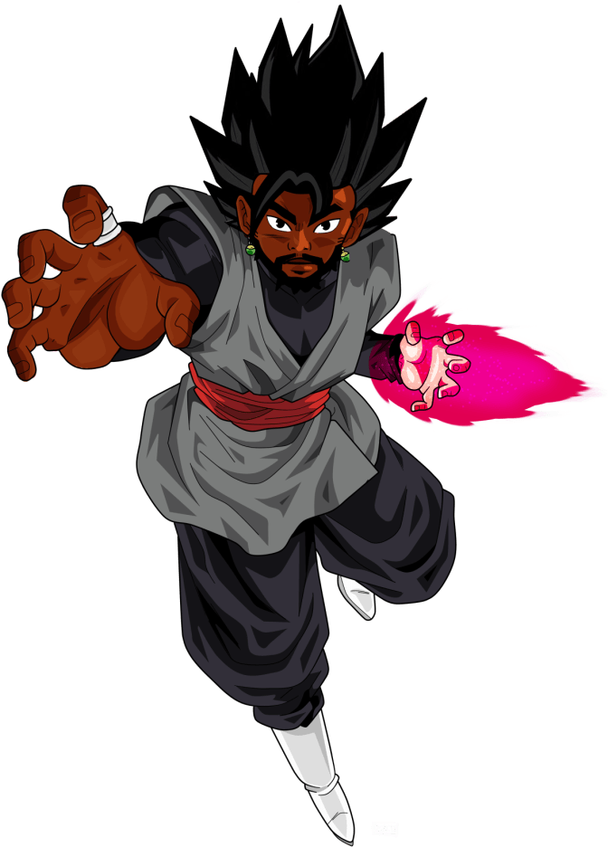 Rose Goku Black Clipart (680x1043), Png Download