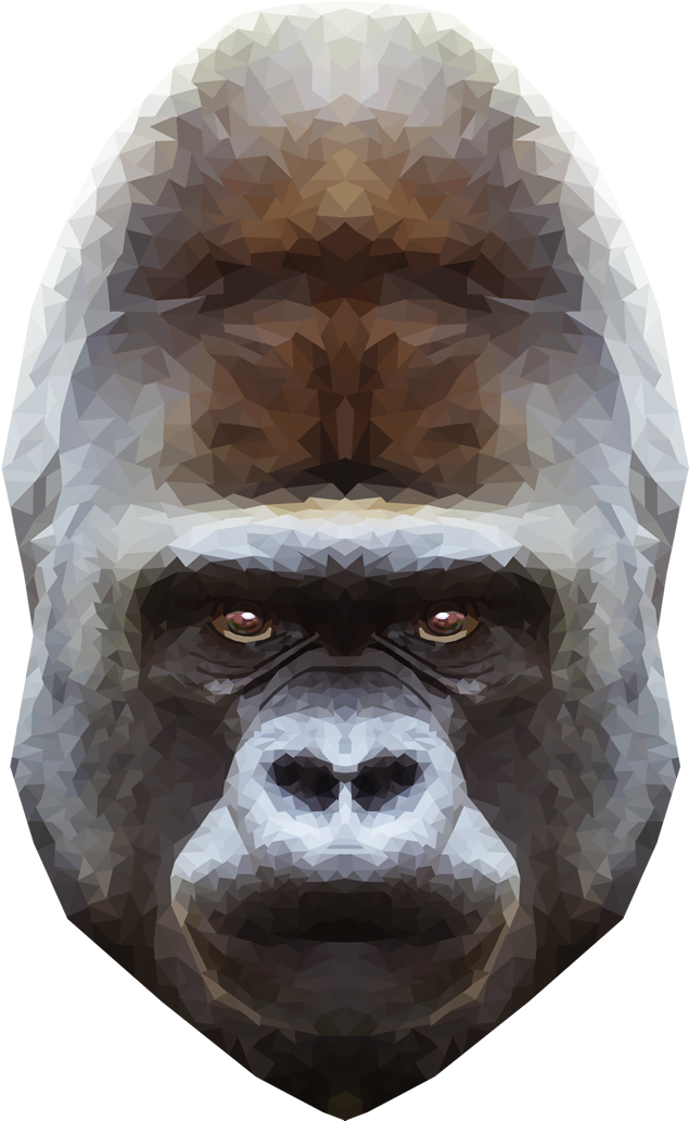 Emmasimoncic Tumblr - Gorilla Png Clipart (1185x1064), Png Download