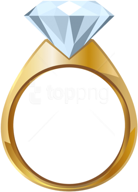 Free Png Download Gold Engagement Ring Clipart Png - Transparent Background Engagement Ring Clipart (480x658), Png Download