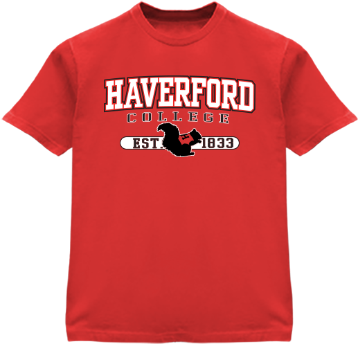 Haverford Youth Squirrel Tee - Red Fdny Shirt Clipart (540x610), Png Download