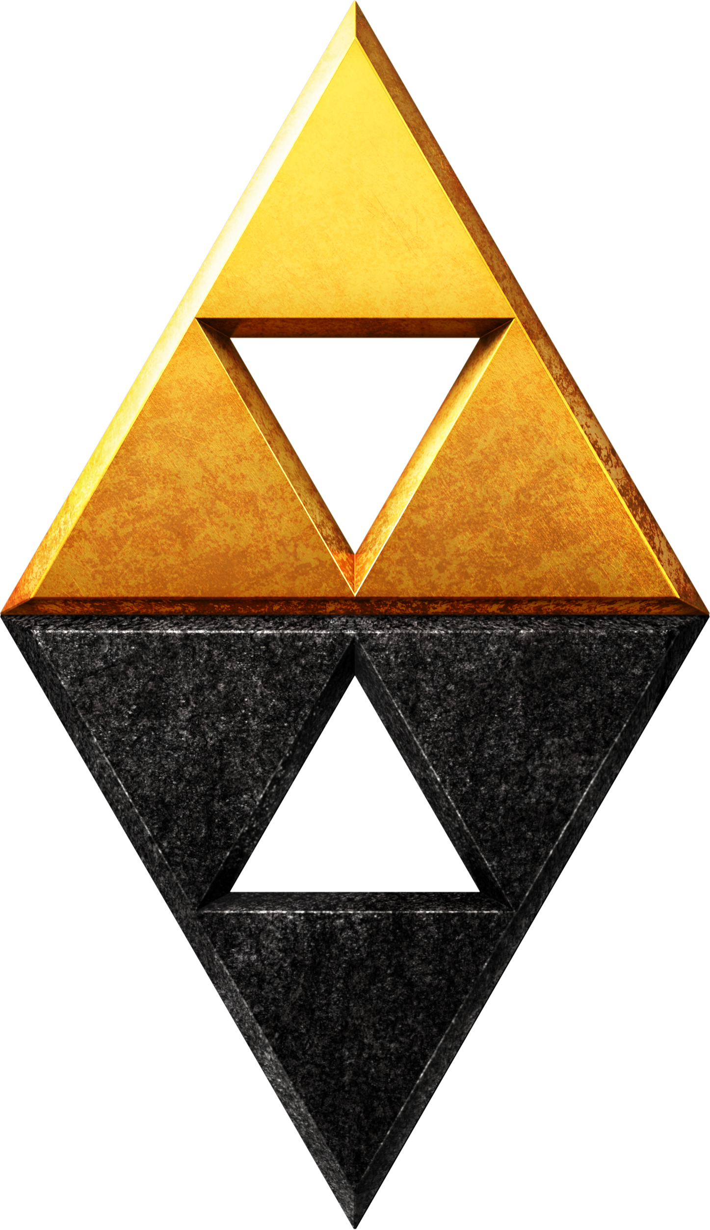 Zen Death Robot Posted - Legend Of Zelda A Link Between Worlds Triforce Clipart (1447x2507), Png Download