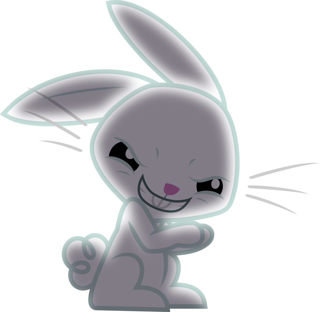 Evil Rabbit Png - Easter Bunny Drawing Png Clipart (1050x1024), Png Download