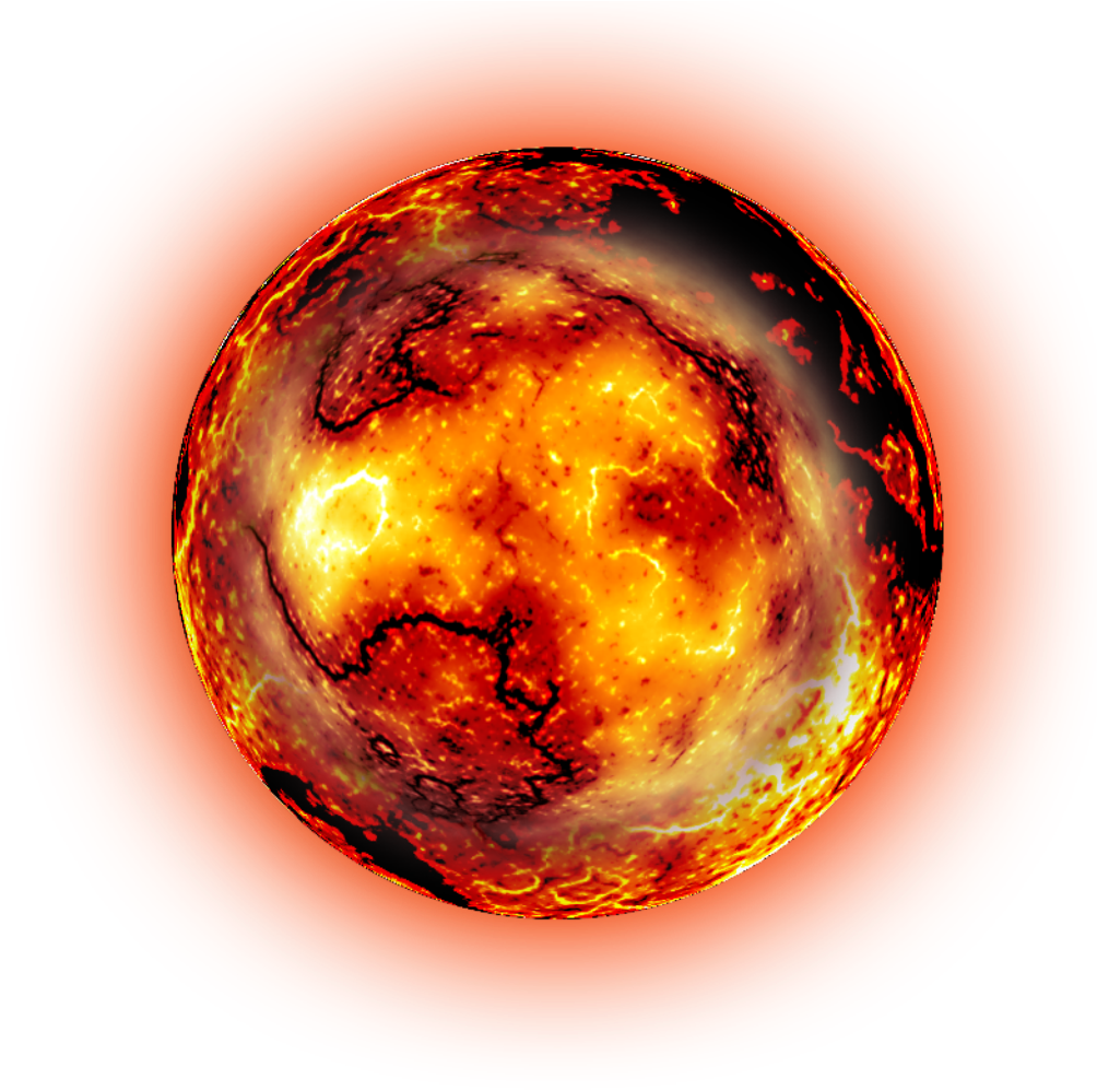 Download Cartoon Planet Mars , Png Download - Magma Planet Png Clipart
