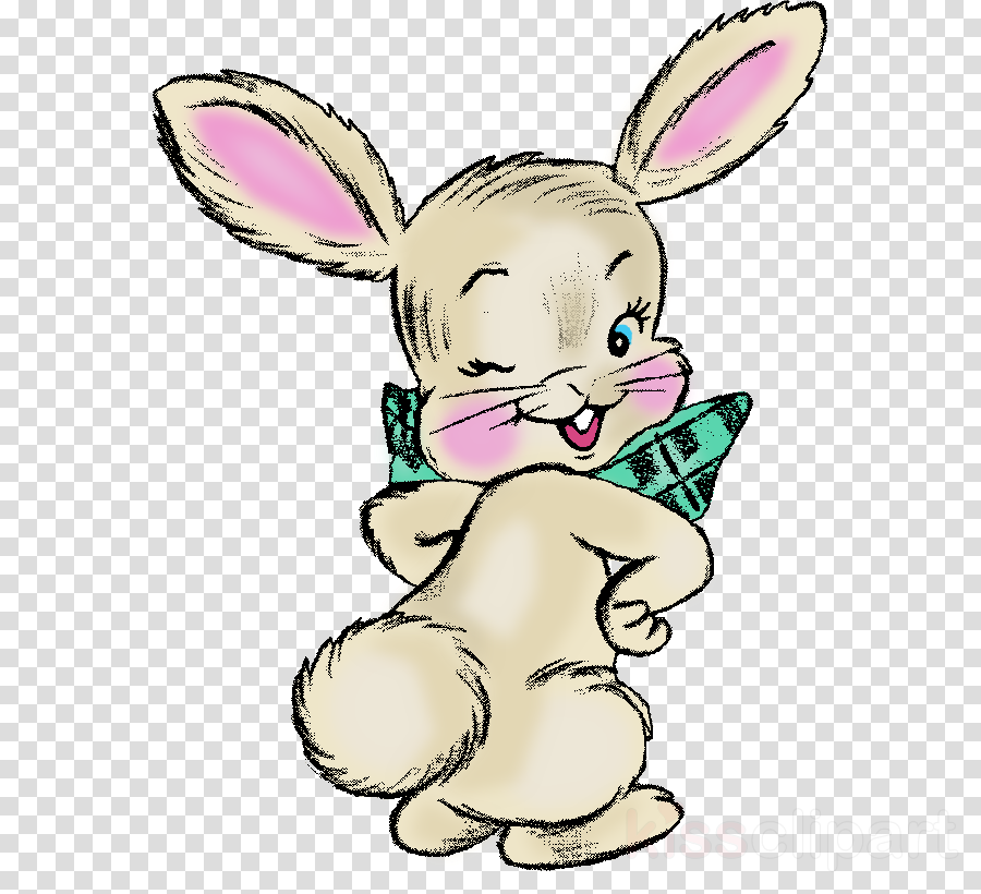 Rabbit Png Image Clipart - Vintage Easter Bunny Transparent Background (900x820), Png Download