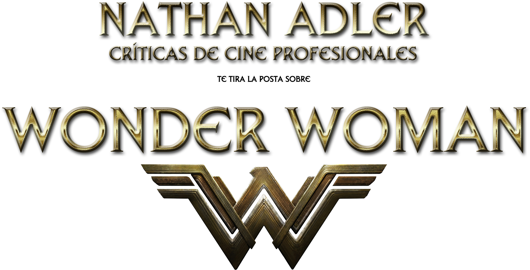 Wonder Woman Está Buena - Palabra Wonder Woman Png Clipart (1852x946), Png Download
