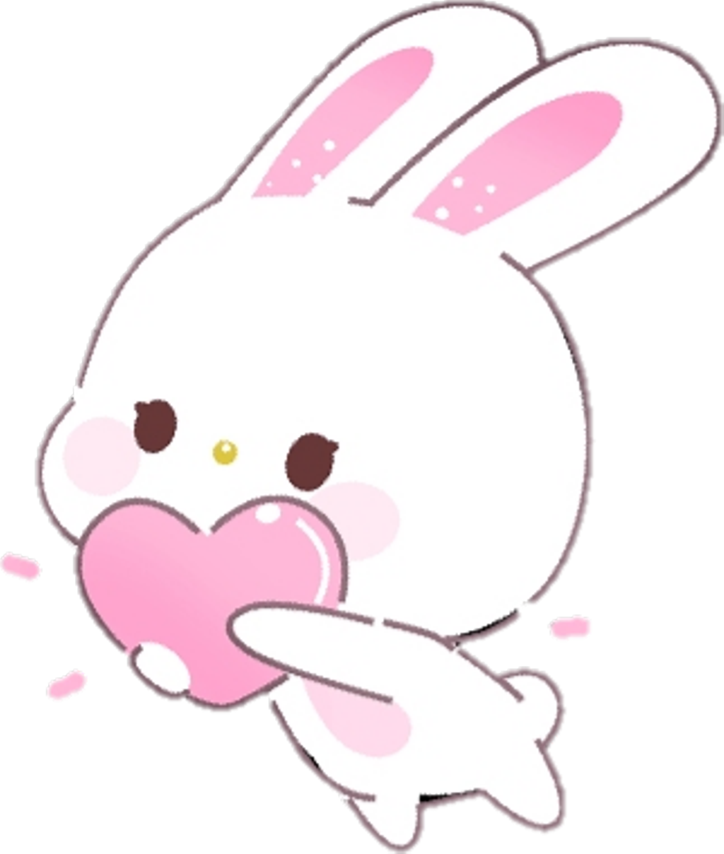Kawaii Bunny Download Free Clipart With A Transparent - Kawaii Bunny Cute Kawaii - Png Download (1024x1208), Png Download