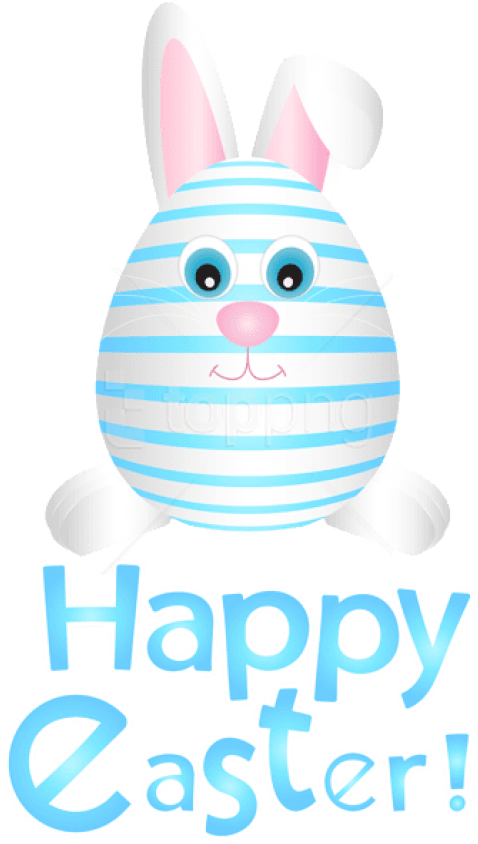 Free Png Download Easter Bunny Egg Blue Png Images - Cartoon Clipart (481x855), Png Download
