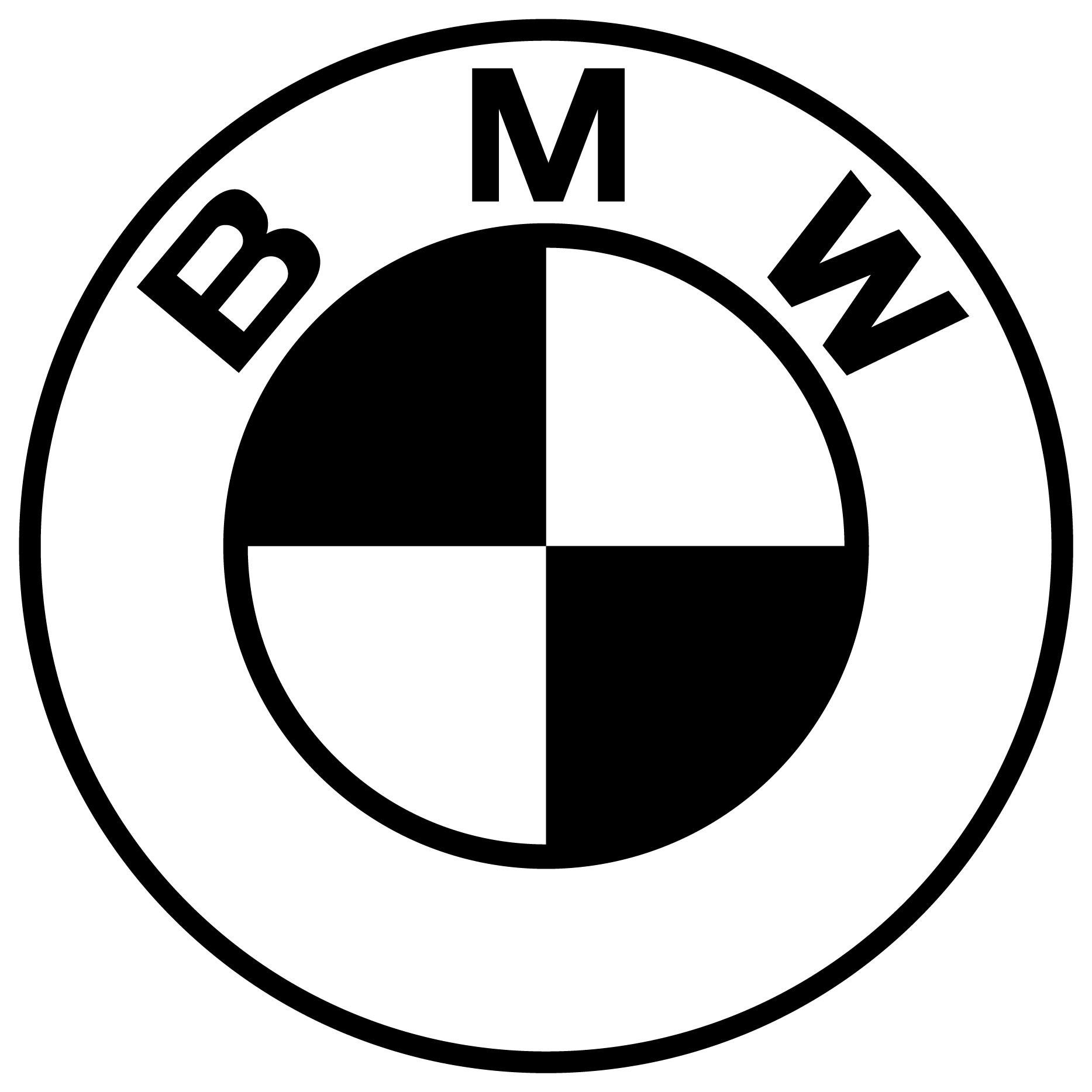 Clients - White Bmw Logo Png Clipart (1867x1867), Png Download