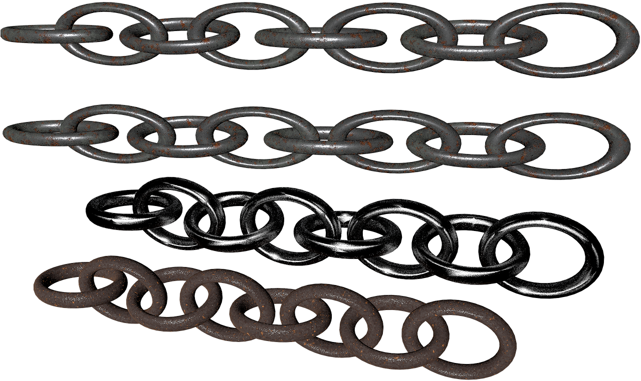 Chains Png Isolated Rusty Steel Png Image - โซ่ Png Clipart (1280x800), Png Download