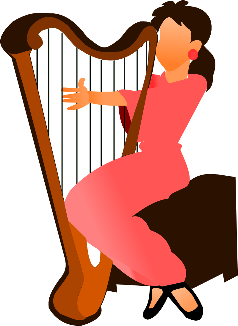 Arpista Clipart (800x1093), Png Download
