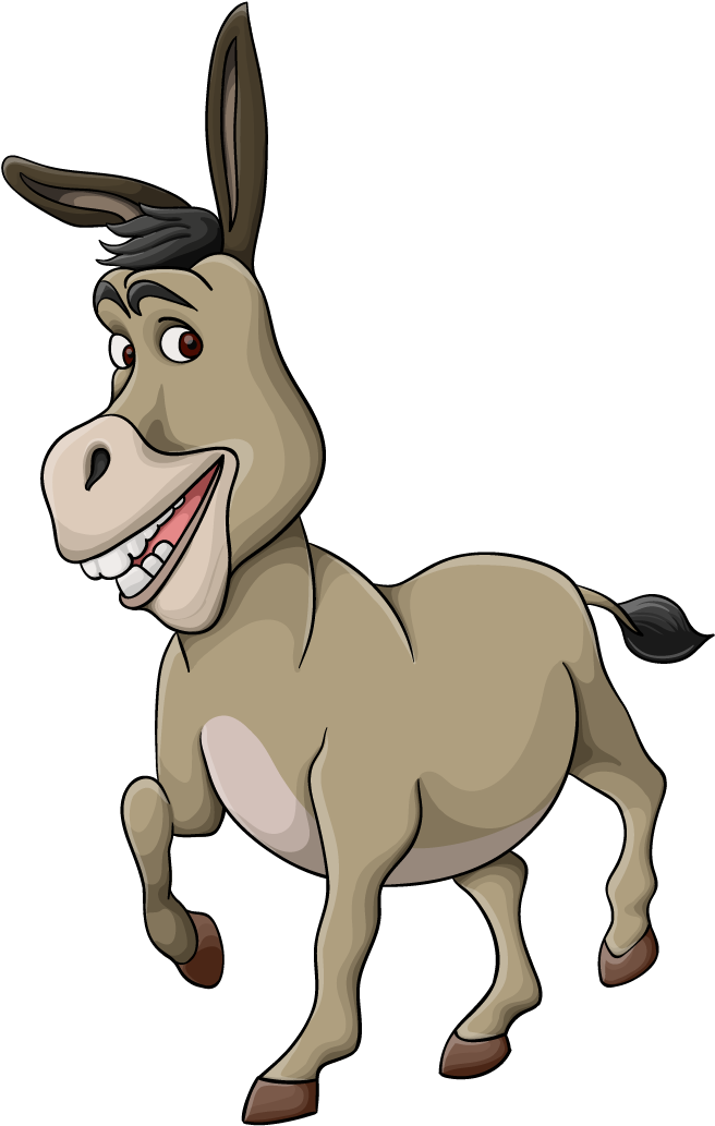 722 X 1282 16 - Donkey From Shrek Drawing Clipart (722x1282), Png Download