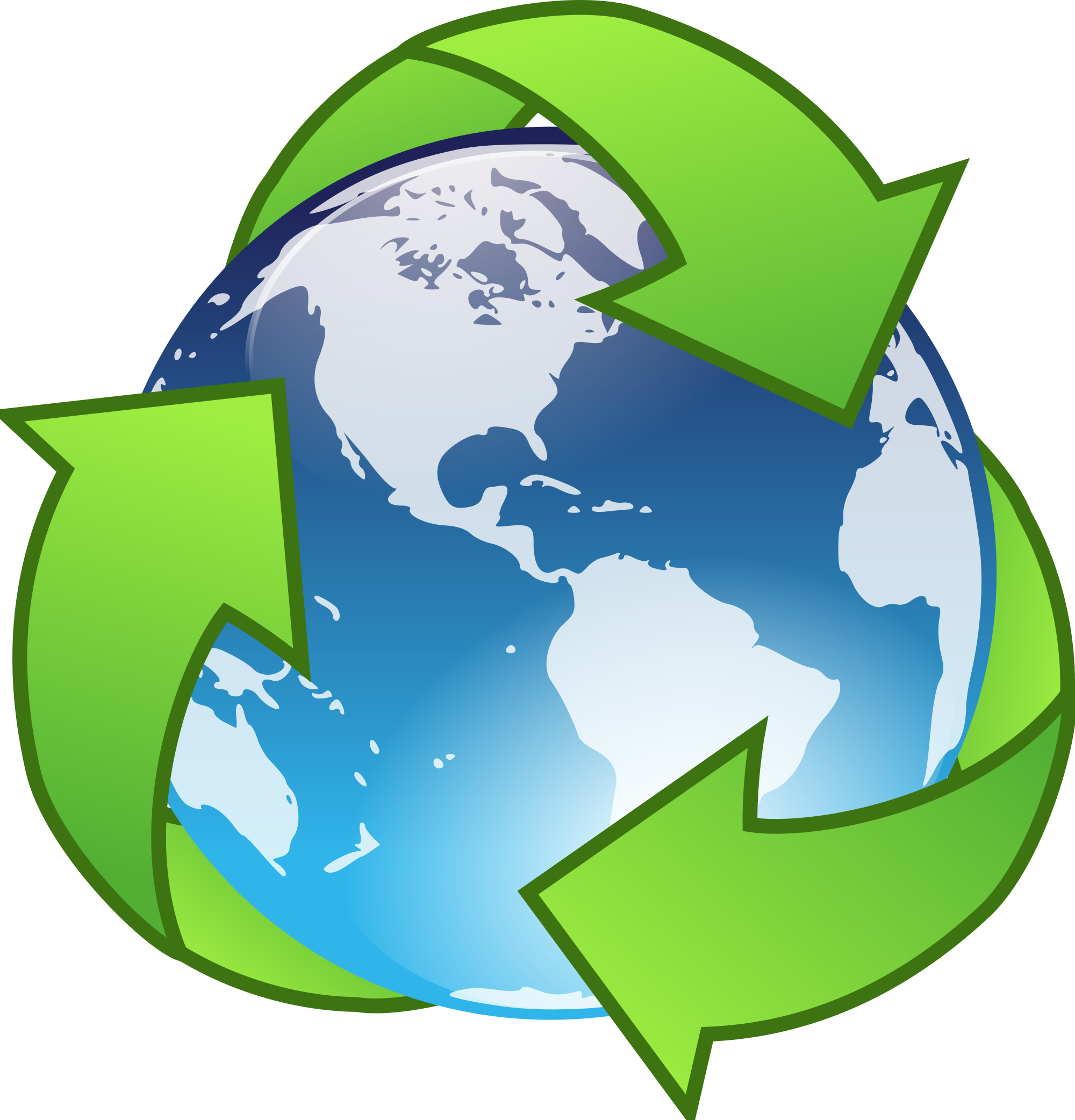 File - Earth Recycle - Svg - Recycle Earth Clipart - Png Download (983x1024), Png Download