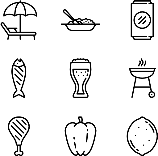 Bbq - Bbq Png Black And White Clipart (600x564), Png Download