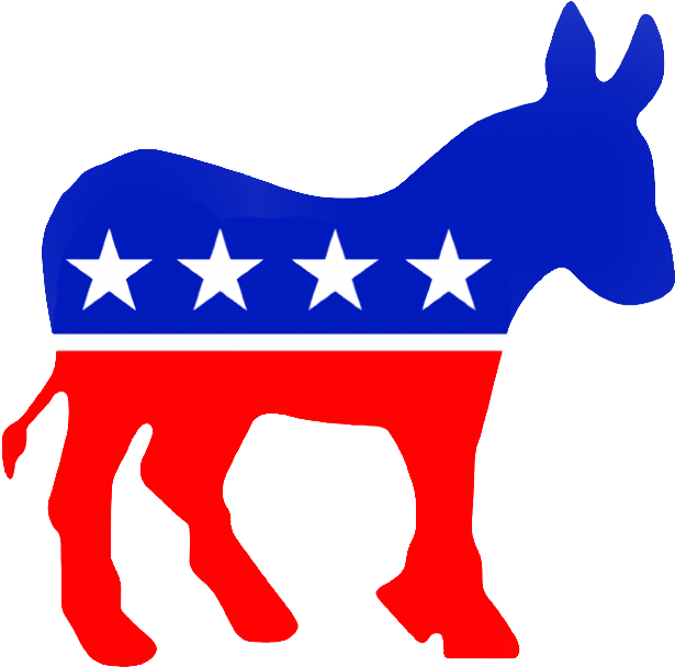 Democratic Party Logo Png - Democratic Party Donkey Clipart (640x624), Png Download