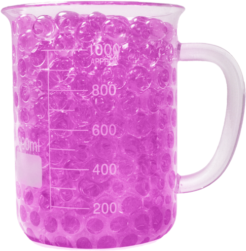 Beaker With Jelly Balls Clipart (569x600), Png Download