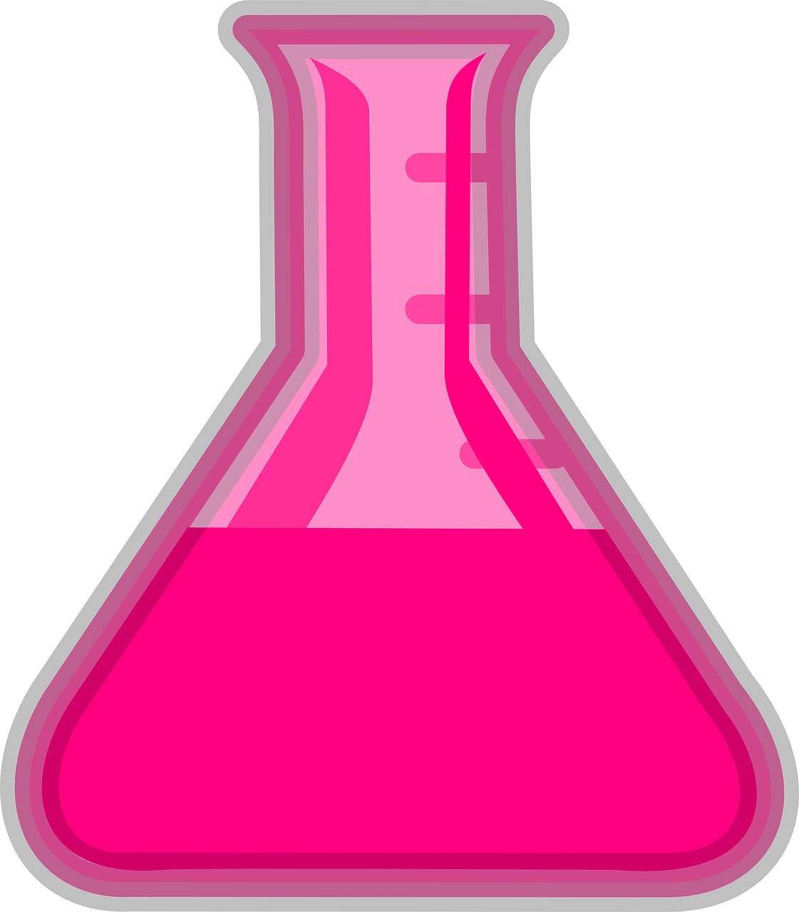 Pink Beaker Clipart - Pink Beaker - Png Download (522x596), Png Download.