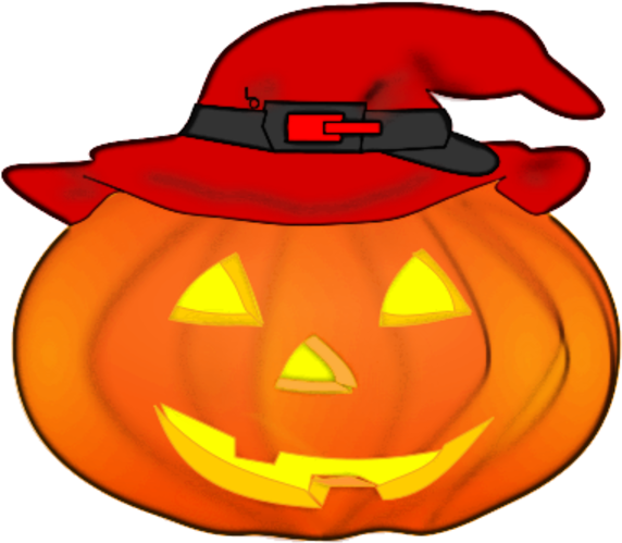 Jack O Lantern Jpgs Transparent Clipart (600x525), Png Download