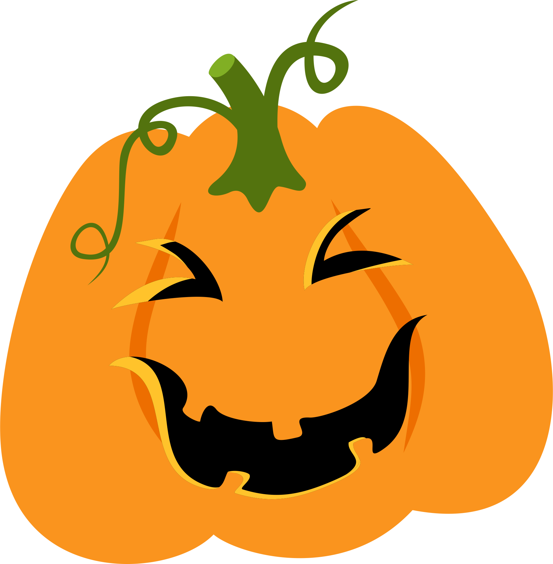 Happy Halloween Endless Creations Pottery Studio - ジャック オ ランタン イラスト Clipart (1762x1800), Png Download