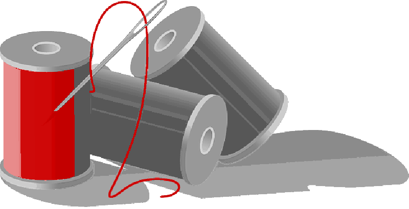 Needle And Thread Clip Art , Png Download - Needle And Thread Clip Art Transparent Png (800x410), Png Download