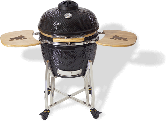 Kong Ceramic Charcoal Kamado Grill - Grilla Grills Kong Clipart (673x484), Png Download