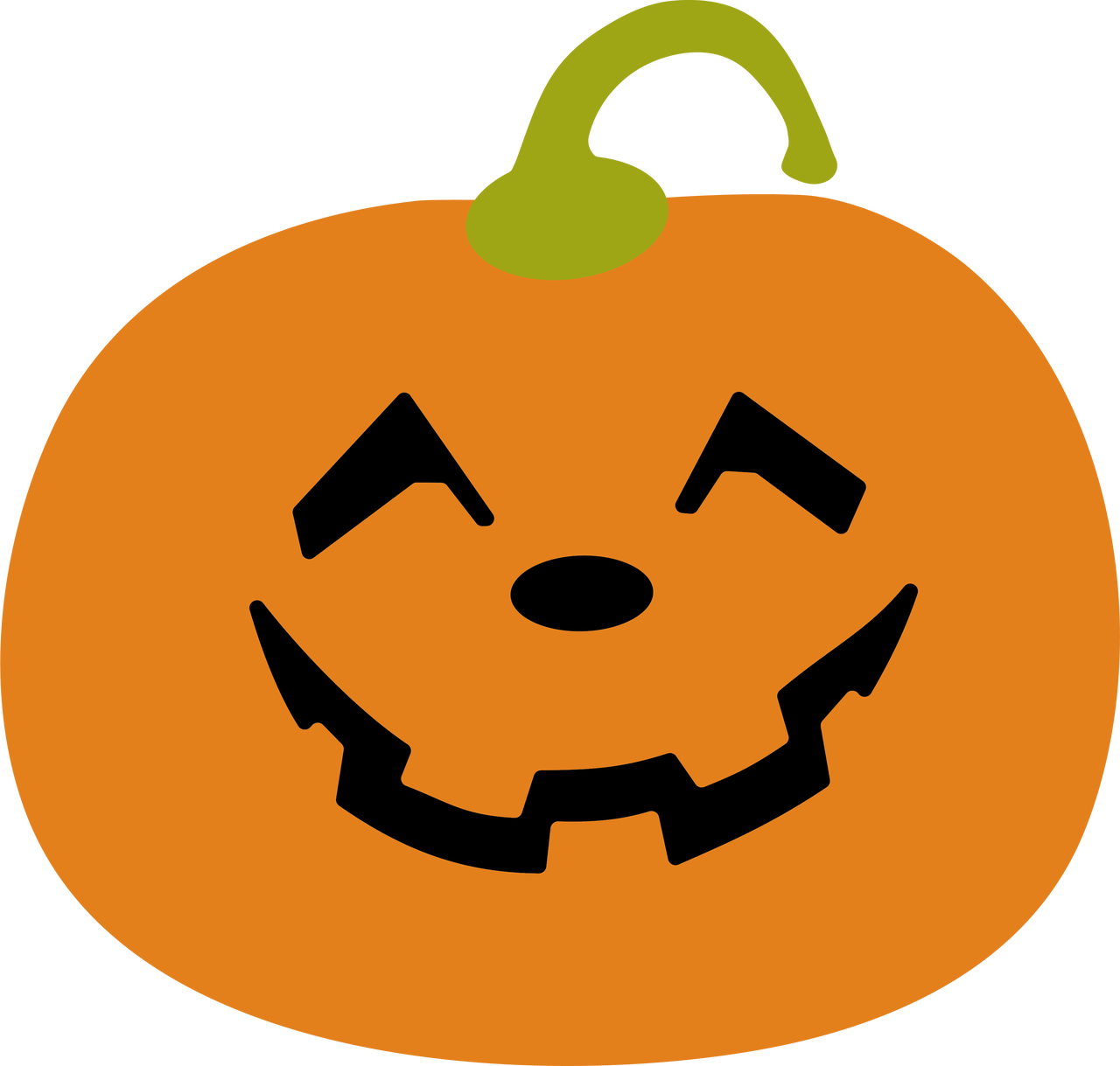 Categories - Jack-o'-lantern Clipart (1280x1219), Png Download