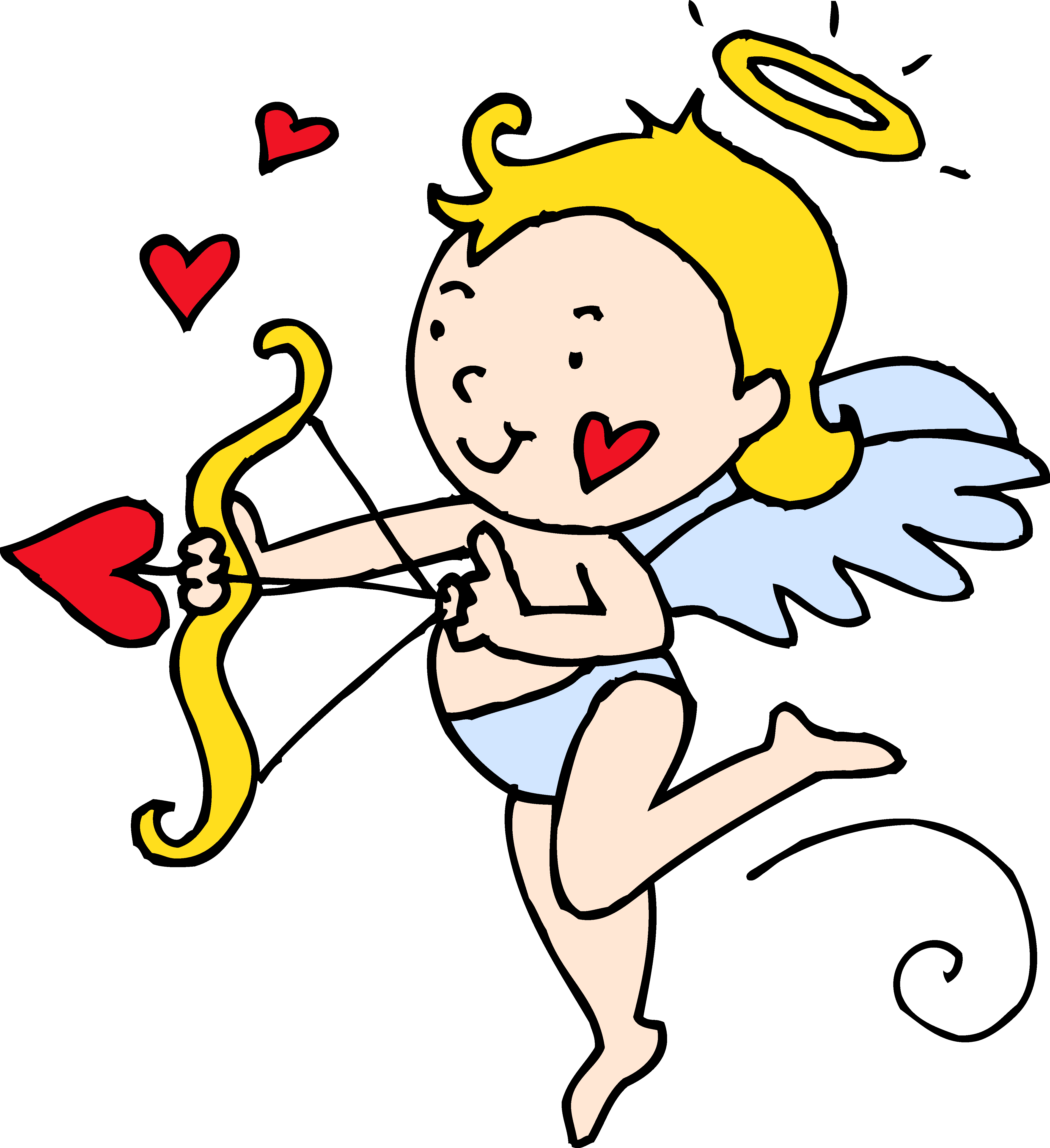 Cute Valentines Cupid Clipart Free Clip Art - Valentine Cupid Clipart
